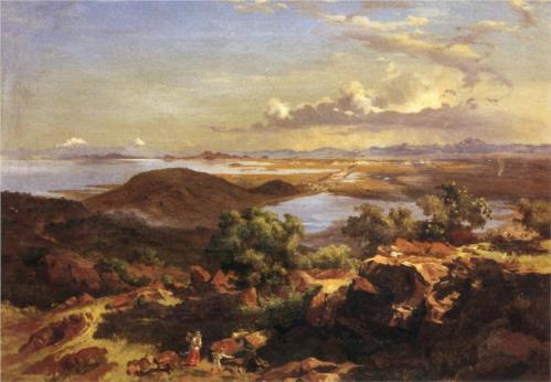 Velasco valle de m xico desde el cerro de santa isabel 1875